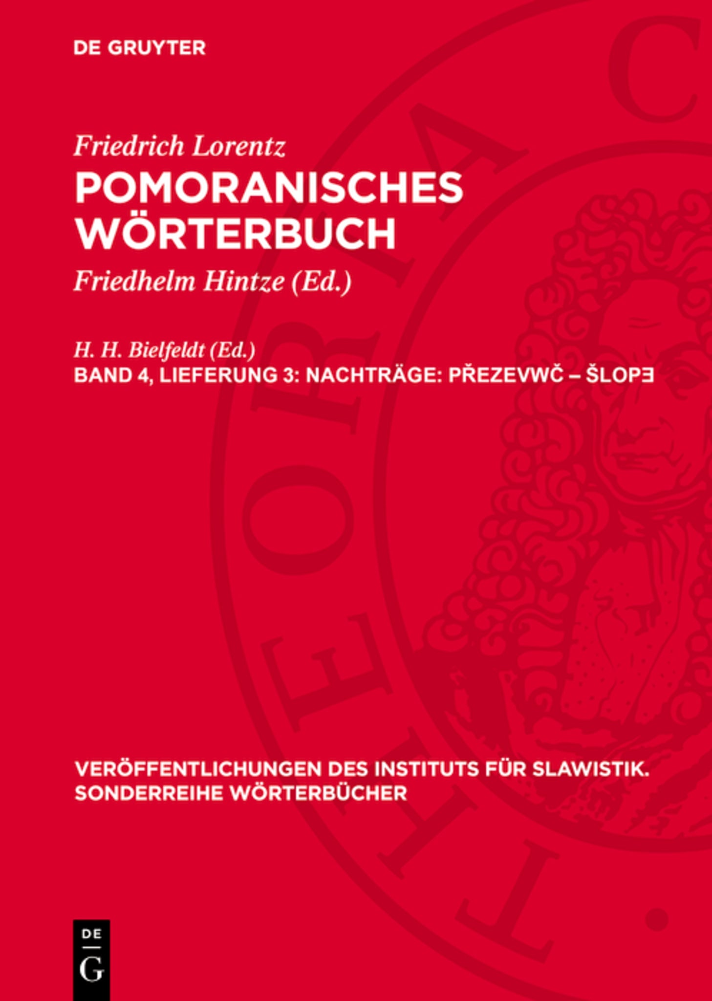 Nachträge: Přezevwč – šlopǝ